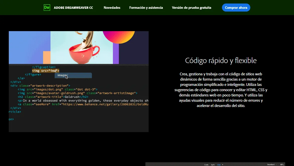 Imagen 1: ¿Cuándo usar Dreamweaver, Adobe XD o WordPress para el desarrollo de una web?